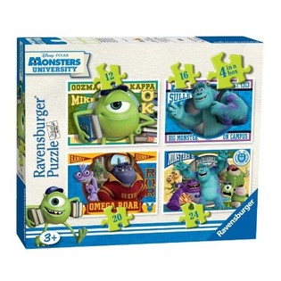 DISNEY PIXAR 4-teiligen SAMPLE UNIVERSITY PUZZLES (6 Stk.)