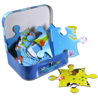 BIG WORLD MAP PUZZLE IN KOFFER