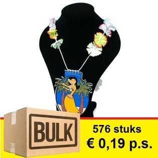 ***BULK-ANGEBOT*** HAWAII-BLUMENKETTE MIT NOTIZBUCH (576 Stk.)