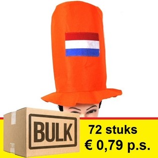 ***BULK-ANGEBOT*** HOHER ORANGEFARBENER ZYLINDER (72 Stk.)