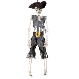 H&auml;nge-Skelett Piratenkapit&auml;n 40 cm (6 Stk.)