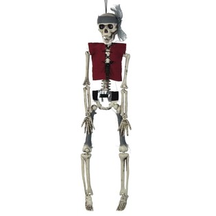 H&auml;nge-Skelett Pirat 40 cm (6er-Pack) - Halloween-Deko B2B