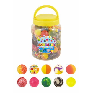 MIX DESIGN STUITERBALLEN &oslash; 3,5 cm. IN POT (72st).