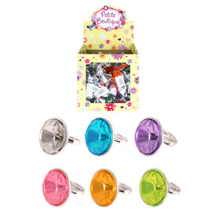 Gro&szlig;e Diamanten Kinderringe im Display (80er Pack)