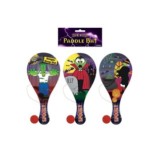 HALLOWEEN - PADDEL BAT BALL SPIEL MIT ELASTISCHEN (24pcs)