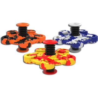 FR&Uuml;HLINGSFLIP SPINNER - Mit Druck MIX-FARBEN (10 St&uuml;ck)