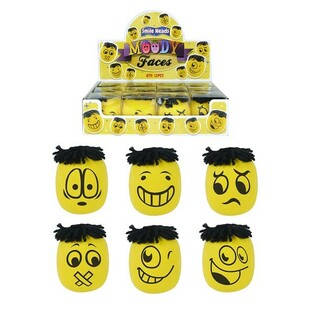 BIG MOODY GESICHTER KNEEDBALLEN / STRESSBALLS IN DISPLAY (12ST)