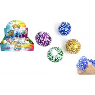 SQUISHY BALL - MIX GLITTER FARBEN IN DISPLAY (12ST)