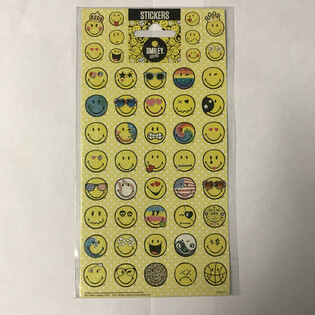 Aufkleber: SMILEY WORLD, Dim. 20 x 10 cm. (10 st&uuml;cke)