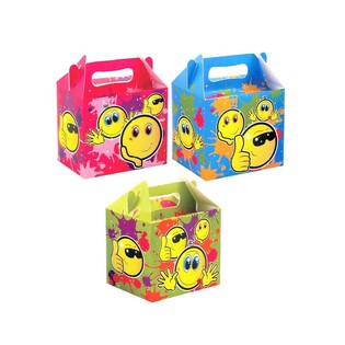 Men&uuml;box SMILEY f&uuml;r Kindermen&uuml;s &ndash; 14 x 9,5 x 18 cm (12er-Pack)