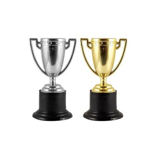 SIEGERBECHER - 10 cm. MIX GOLD & SILBER (12 Stk.)