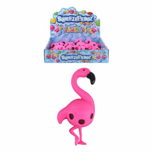 FLAMINGO SQUEEZE BALLS IN DISPLAY (12 St&uuml;ck)