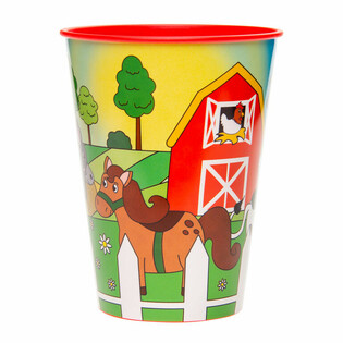 Trinkbecher / Eisbecher Bauernhof-Tiere - 260 ml (12 Stk.)