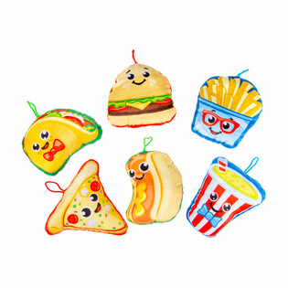 Pl&uuml;sch Fast Food Snacks Mix - 14 cm (24 St&uuml;ck)