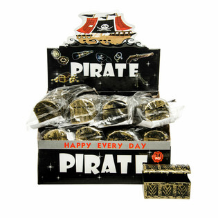 MINI PIRATE TREASURE CHEST IN DISPLAY (24 St&uuml;ck)