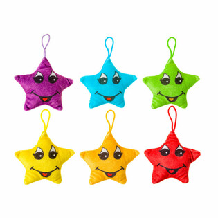 CHEERFUL PLUSH STARS - 12 cm. (24 St&uuml;ck)