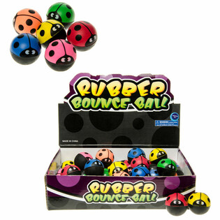 Bouncing BALL LADYBUG &Oslash; 3,2 cm. IM DISPLAY (48 St&uuml;ck)