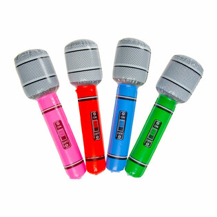 INFLATABLE MICROPHONE (12 St&uuml;ck)