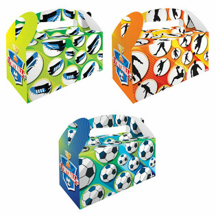 Menubox Fu&szlig;ball &ndash; 22,5 x 9,5 x 18 cm (12 Stk.)