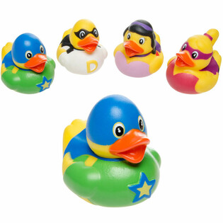 MIX BAD DUCKS SUPERHELD (IN) - 5x5 cm. (4 St&uuml;ck)