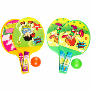 GRAB BELL PING PONG BATJES + BALL (36 St&uuml;ck)