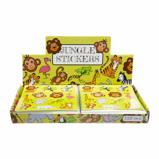 FUN STICKERS &ndash; MODELL: DSCHUNGELTIERE (120 Stk.)
