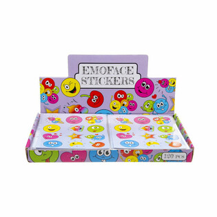 LUSTIGE STICKER &ndash; MODELL: SMILEY (120 Stk.)