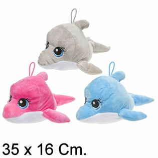 Gro&szlig;er Pl&uuml;sch-Delphin, 35 cm - Farbmix (6 Stk.)