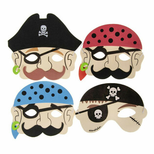 PIRATEN SCHAUMSTOFFMASKEN - JUNGEN (60 Stk.)