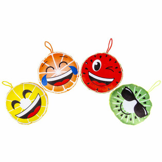 Pl&uuml;sch Smiley Frucht - Mix (24 Stk.)