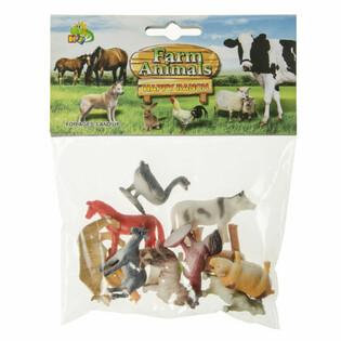 12er-Pack Bauernhoftiere Spielfiguren (12 Stk.)