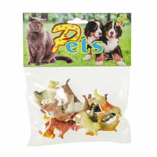 12-teiliges Hunde & Katzen Spielfiguren Set