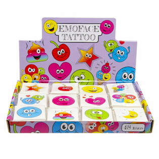FUN TATTOOS - SMILEY - 48 P&auml;ckchen Display