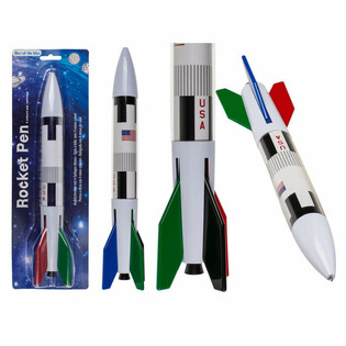 MEGA G&Uuml;NSTIG | XL Riesen-Raketen-Kugelschreiber 4-Farben (12 Stk.)