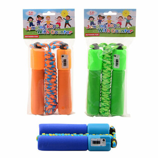 OUTDOOR FUN - SPRINGSEIL MIT Z&Auml;HLER, 2,10 M (6 Stk.)