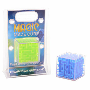 XXL Magic Maze Cube - Labyrinth W&uuml;rfel auf Blister (6 Stk.)