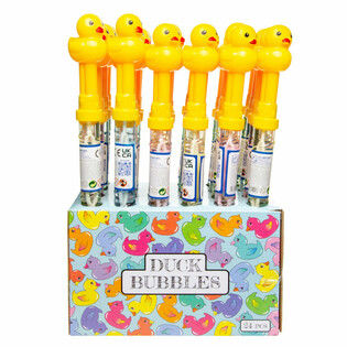 Gro&szlig;er Enten-Seifenblasenstab 37 cm im Display (24 Stk.)