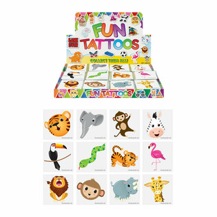 FUN TATTOOS - DSCHUNGELTIERE - DISPLAY (48x12 St.)