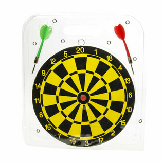 DARTBOARD INKL. 2 DARTPFEILEN - Durchmesser: 22.5 CM (2 STK)