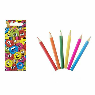 Smiley Buntstift-Set (6-teilig) - Displaybox 24 St&uuml;ck