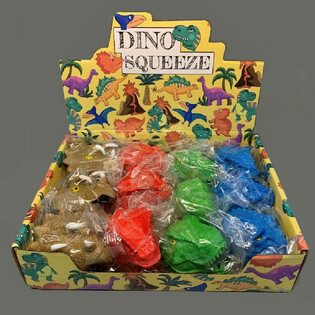 Squeeze Dinosaurier Display (12 St&uuml;ck)