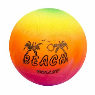 BEACHVOLLEYBALL, 23 CM - REGENBOGENFARBEN (10 Stk.)