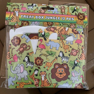 Gastgeschenkboxen Dschungeltiere (12 Stk.)