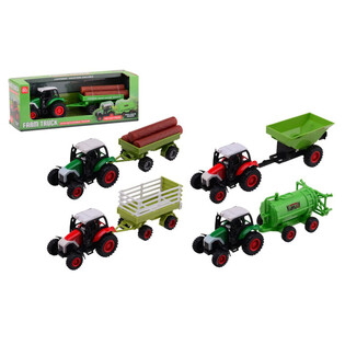 FARM MASTER &ndash; DRUCKGUSS-TRAKTOR-SPIELSET &ndash; MISCHARTEN (12 Stk.)