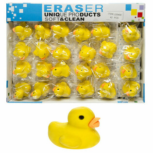 Ente Radiergummi Gelb (42 Stk.)