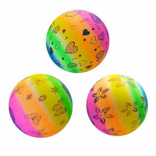 STRANDBALL - M&Auml;DCHEN - GEMISCHTES DESIGN &Oslash;23 Cm (10 Stk.)