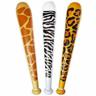 GROSSE AUFBLASBARE WILDTIER-KEULE - 85CM LANG - FARBMIX (12 Stk.)