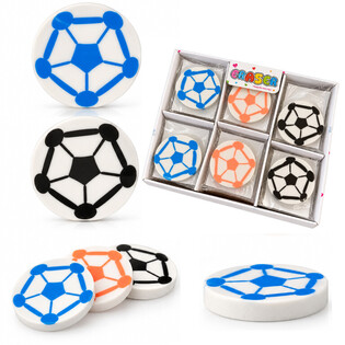 FUSSBALL-RADIERGUMMI IM DISPLAY (30 Stk.)