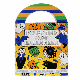 Kleine Halloween Malb&uuml;cher mit Stickern (48 Stk.)