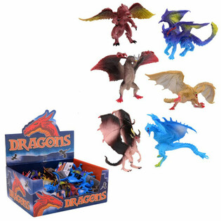 MIX Drachen-Spielfiguren im Display (36 Stk.)